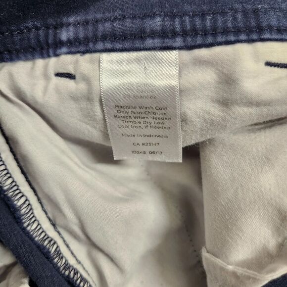 Talbots Pants Womens 12 Blue Chino Casual Straight Pockets Flat Front‎ Workwear - Picture 7 of 10